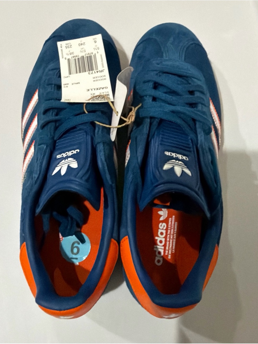 💙🧡RARE adidas Gazelle 2025 Soccer Archive Pack Minnesota United FC M 6 W 9 lJR41 - Picture 8 of 10